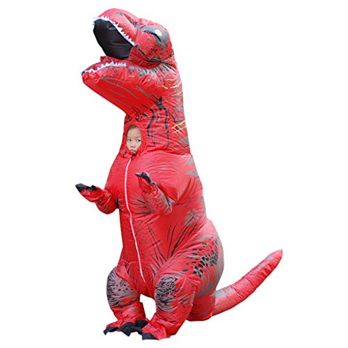Selbstaufblasbares Unisex Kostüm Dinosaurier aufblasbar BlowUp Fasching Karneval